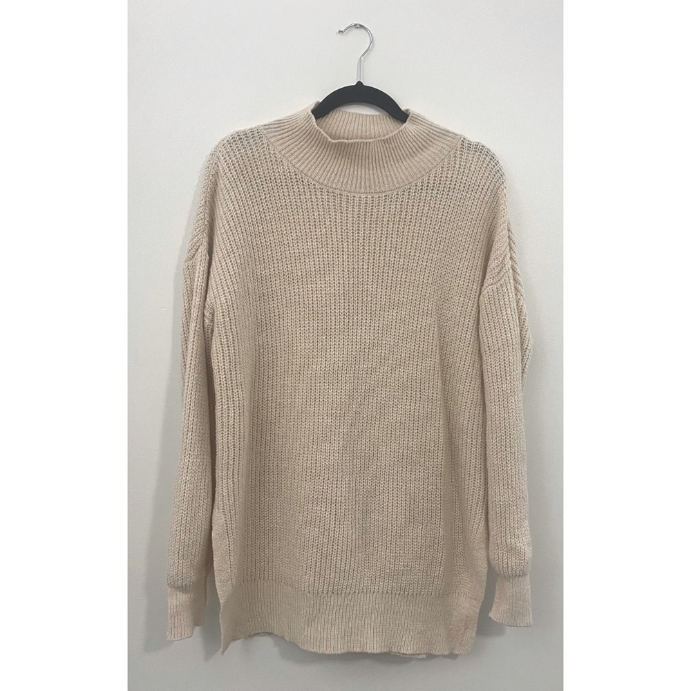 Abound Cream Knit Sweater Women's Medium Soft Pullover